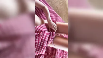Anna Malygon, Stripping Naked From Sexy Lingerie Tease