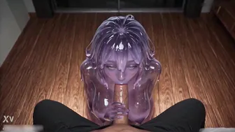 Slime Turn Into Hot Busty Babe To Give Blowjob For A Night - AI