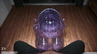 Slime Turn Into Hot Busty Babe To Give Blowjob For A Night - AI