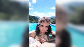 Marcela Lelly, Fucking in the Hillside Pool