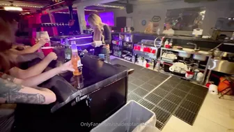 Shadesofanastasia, Blonde Bartender Swallows and Gets Used by Bar Customers