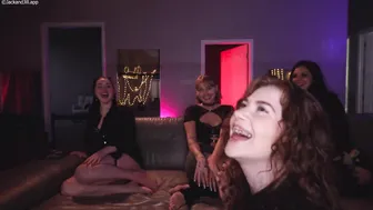 Jackandjill, Etherealclaire, Domina Doxy, Goddessceleste, Violetroxxs, Four Hot Babes Worship and Take Jack's Massive BWC