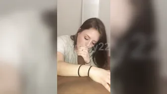 Kslay22, Horny Coed Teen Swallows BBC Cum Before Class