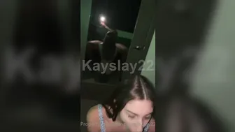 Kslay22, Skinny Latina Cleans Up BBC Facial with Her Tongue