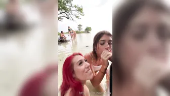 Zoeydigiacomo, Naomi Catz, Two Hot Sluts Suck Cock on the Beach