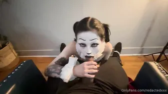 Decayraee, Redeactedxxx, Goth Clown POV Blowjob for BBC