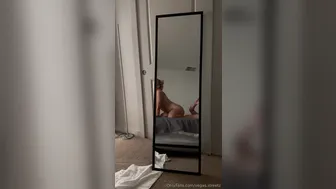 Kaylyn Marie, Grinding on Lover's Big Cock in Mirror