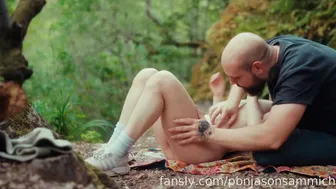 Pbnjasonsammich, Sweet Gumdrop, Colored Hair Nymph Masturbates in Wild