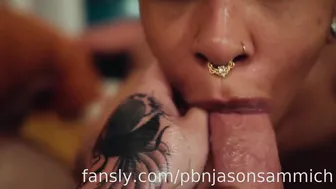 Pbnjasonsammich, Demi Sutra, Ebony Goddess Deepthroats and Swallows Thick Cock