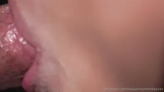 Buhnny, Todaysmymonday, Sloppy Messy Close-Up Blowjob