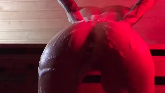 Alenagerman, Soapy Naked Sauna Tease and Masturbation