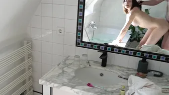 Anny Aurora, Steamy Bathroom Blowjob and Passionate Encounter