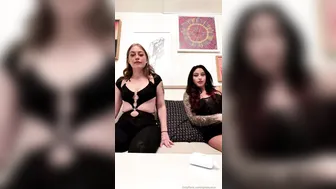 Bruhrelia, Spideyava, Three Sexy Girls Teasing with Feet on Livestream