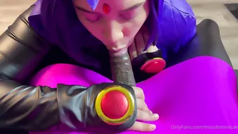 Missdominican, Thick Raven Cosplay Riding BBC