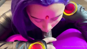 Missdominican, Thick Raven Cosplay Riding BBC