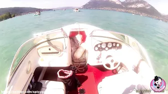 June Liu, Naked Boating on a Scenic French Lake