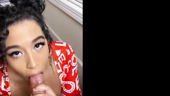 Funsizedmegan, Deepthroating Thick BWC for a Massive Facial