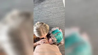 Eden Lux, Amber Luke, Apollo Show, Tattooed Goth and Blonde Beauty Sharing Thick BWC