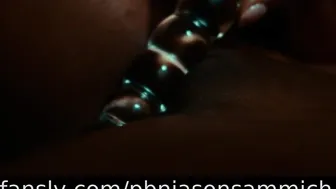Pbnjasonsammich, Ebony Goddess Neah Clear Dildo Close-Up Masturbation