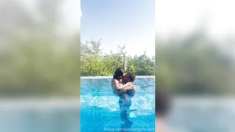 Yasmina Khan, Troy Francisco, Indian Goddess Naughty Tease in the Pool