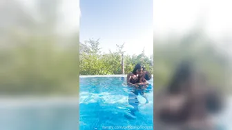 Yasmina Khan, Troy Francisco, Indian Goddess Naughty Tease in the Pool