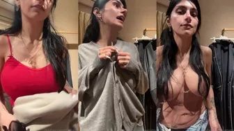 Dressing Room Try On Haul Starring Mia Khalifa - NSFW Drop