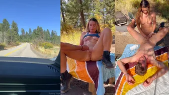 SunnySkye Goes Wild: Outdoor Hiking Camping And Pegging [Hot Content]