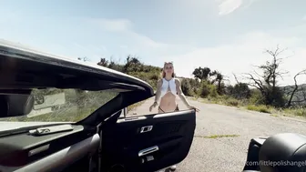 Littlepolishangel Goes Wild: European Blonde Babe Fucking Outside In a Convertible Car [OnlyFans revealed]