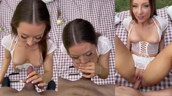 Outdoor Picnic POV Sextape Starring Skyiiah - Viral Footage