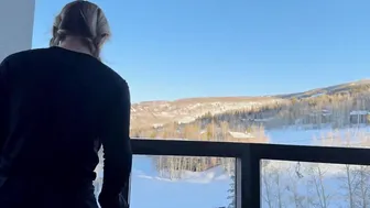 revealeded Clip Featuring Eva Elfie in Sneaky Ski Resort Outdoor Blowjob And Creampie