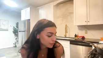 Nude Lingerie Kitchen Cooking Live Stream Starring Emily Rinaudo - NSFW Drop