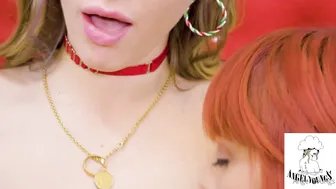 Angel Youngs, Maddy May, Kenna James, Christmas GGG Lesbian Threesome