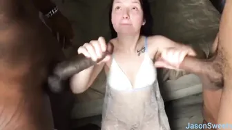 Angelina Deep, Jason Sweets, Louie Smalls, Curvy Beauty Black and White Facials