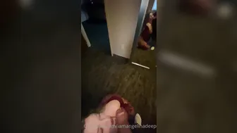 Angelina Deep, Sucking and Banging Massive Fan