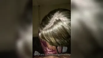 Angelina Deep, Sucking and Banging Massive Fan