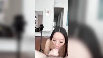 Asa Akira, Hot Asian MILF Throat Finish Countdown