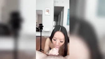 Asa Akira, Hot Asian MILF Throat Finish Countdown