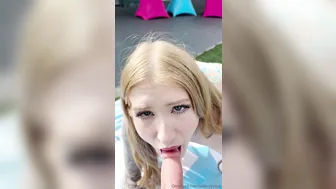 Avery Skye, Non-Stop Climax on Dildo Sex Machine Outdoors