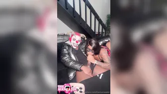 Themanseater, Aquazay, Ebony Cosplay Beauty Screwing Clown