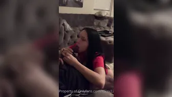 Kslay22, Tall Brunette Teen Deepthroat Blowjob