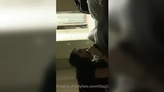 Kslay22, Tall Slut Gets Hot Cum On Her Asshole