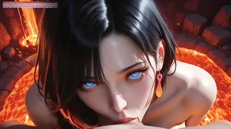 Flame Goddess Transformed: Ember Spirit Claims Her Breeding Prey - AI