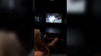Avery Skye, Fingering Masturbation in the Cinema