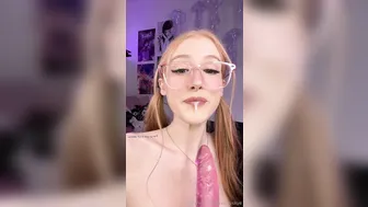 Avery Skye, Nerdy Redhead Screwing Huge Dildo