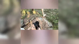 Throat Hunter, Fxckprada, Deepthroat and Creampie in Woods