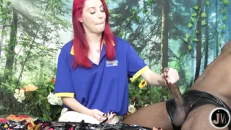 Ticklessoftsoles, Jamie Wolf, Black Hot Release on Ass and Feet