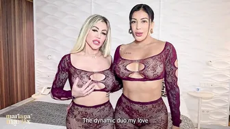 Mariana Martix, Carla Boom, Sergio Lagos, Teabagging Doggystyle with Two Curvy Latina Beauties