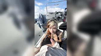 Sallydinosaur, Beautiful Tattooed Beauty Seducing Boat Captain