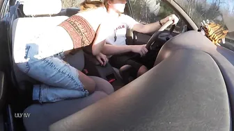 Lily Ivy, Draining Boyfriend While He Drives