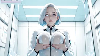 Android Relief Model Fucked Hard to Release Mission Tension - AI